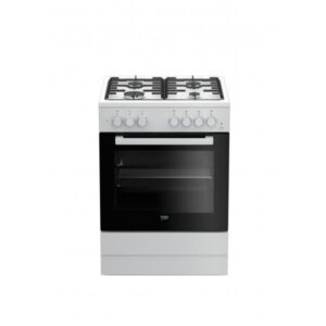 Beko fse62110dw cucina a gas forno elettrico multifunzione ventilato capacita` 66 litri classe energetica a 4 fuochi 60 cm bianco