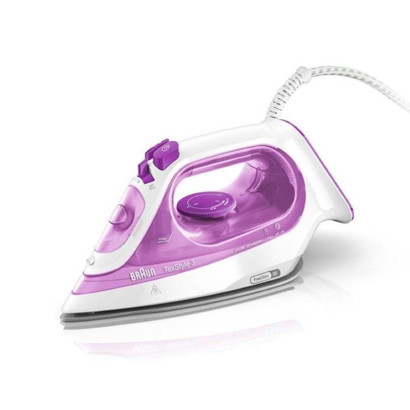 Braun si3030pu ferro da stiro a vapore 2.300w ceramic self-clean bianco viola