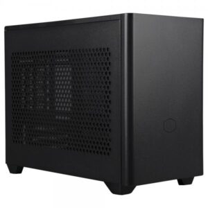Cooler master masterbox nr200p mini computer case itx - pannello laterale in vetro temperato, opzioni di raffreddamento superiori, display gpu verticale, accessibilita` 360 gradi senza attrezzi - nero