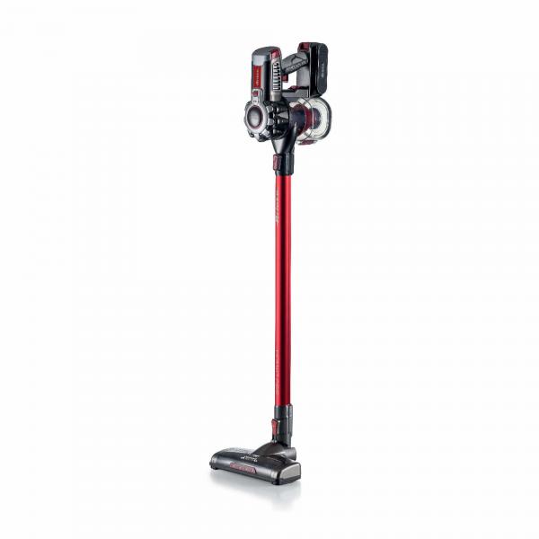 Ariete 22v lithium scopa elettrica ricaricabile aspirapriciole filtro hepa spazzola motorizzata con luci e accessori rosso