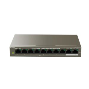 Tenda tef1110p-8-102w switch non gestito 8 porte 10/100mbps poe + 2 porte gigabit desktop