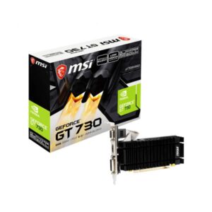 Msi n730k-2gd3h/lpv1 scheda grafica nvidia geforce gt 730 2gb gddr3 interfaccia pci express 2.0 raffreddamento passivo