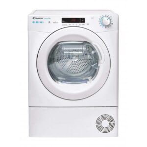 Candy smart pro csoe h10a2de-s asciugatrice a pompa di calore 10kg classe a++ cicli rapidi easy case stiro facile kilo detector programma lana controllo remoto bianco 596x607x850