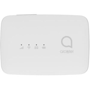 Alcatel mw45 link zone modem router 4g lte cat 4 wi-fi (150/50mbps) bianco