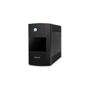 Atlantis onepower s1000le, ups line interactive 1000va-600w, avr, onda pseudosinusoidale, 3 prese schuko, 2 batterie 12v 5ah