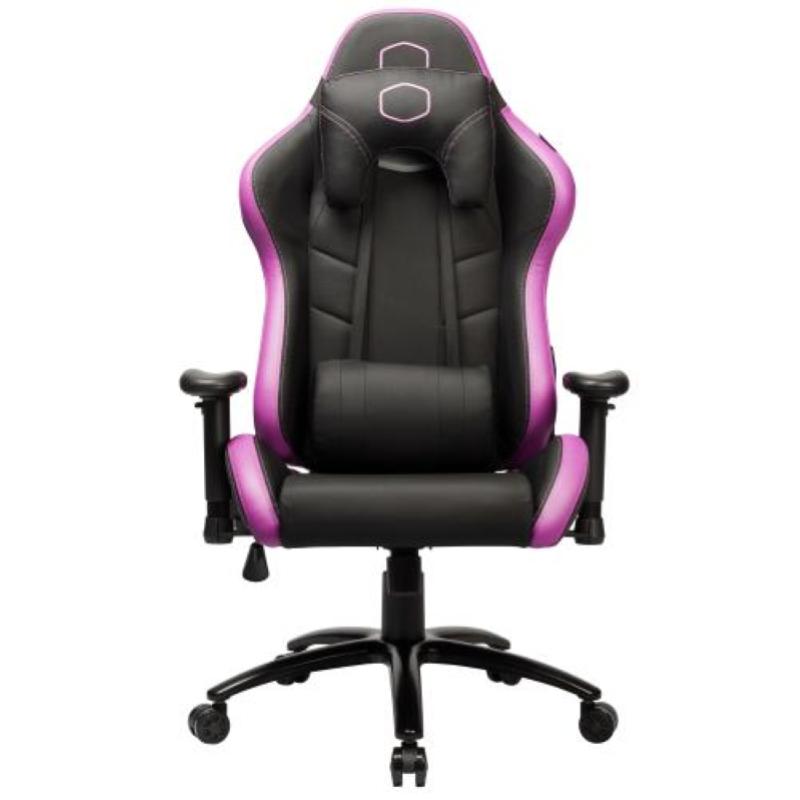 Cooler master sedia gaming caliber r2 gaming chair purple, lega di acciaio, nero-viola, 155-180cm