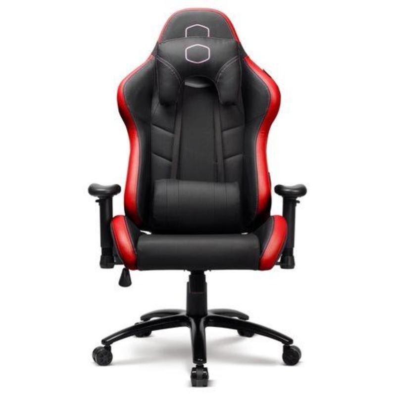 Cooler master sedia gaming caliber r2 gaming chair red, lega di acciaio, 155-180cm