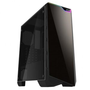 Itek nooxes x10 evo â? case pc gaming middle tower atx, addressable rgb, 2xusb3, pannello laterale in vetro trasparente, nero