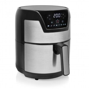 Princess 182026 friggitrice ad aria senza olio xxl capacita` 4,5 litri potenza 1500 watt 8 programmi display lcd scocca in acciaio inox