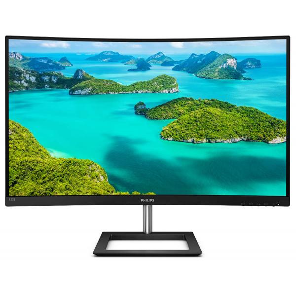 Philips 322e1c gaming monitor curvo da 32``, fhd led va adaptive sync 75 hz, hdmi, display port, vga, flicker free, low blue, nero