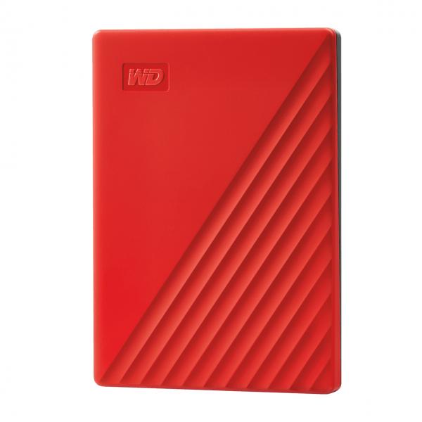 Western di wd my passport wdbyvg0020brd hd crittografato 2tb esterno usb 3.2 gen 1 256bit aes rosso