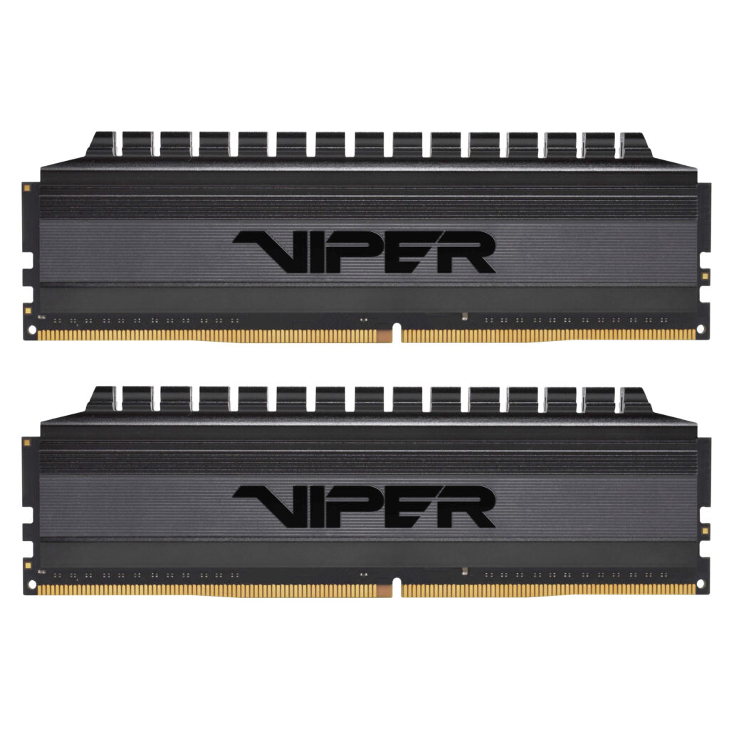 Patriot viper 4 blackout kit memoria ram 16gb totali 2x8gb 4.400mhz tipologia ddr4 tecnologia dimm