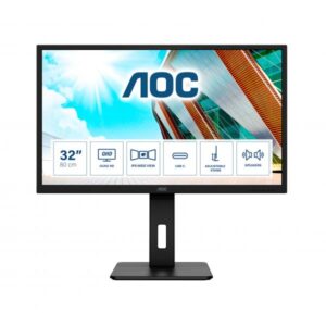 Aoc monitor 31.5`` led ips q32p2ca 2560 x 1440 2k ultra hd tempo di risposta 4 ms