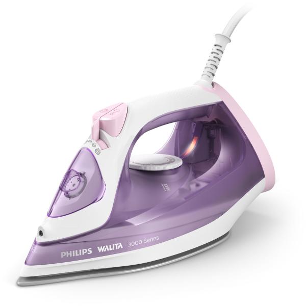 Philips 3000 series dst3010-30 ferro da stiro ferro a vapore ceramica 2000w porpora-bianco