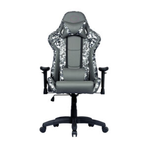 Cooler master r1s gaming caliber camo poltrona da gaming ergonomica regolabile imbottita nero grigio bianco