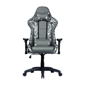 Cooler master r1s gaming caliber camo poltrona da gaming ergonomica regolabile imbottita nero grigio bianco