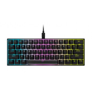 Corsair k65 mini tastiera gaming rgb meccanica mx cherry red usb layout inglese black
