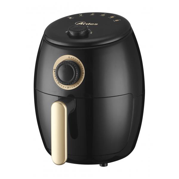 Ardes 1k32 friggitrice ad aria 2 litri air fryer piccola 1000w nero timer 30 minuti