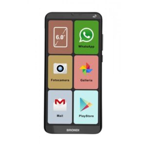 Brondi amico smartphone xl 6`` 2gb 16gb dual sim nero
