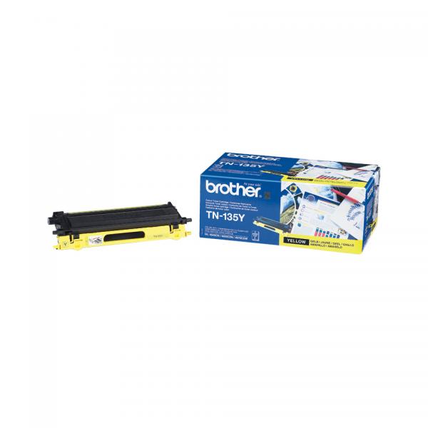 Brother tn-135y toner giallo per hl4040cn/4050cdn/4070cdw - dcp9040cn/9042cdn/9045cdn - mfc9440cn/9450cdn/9840cdw durata: 4.000 pagine