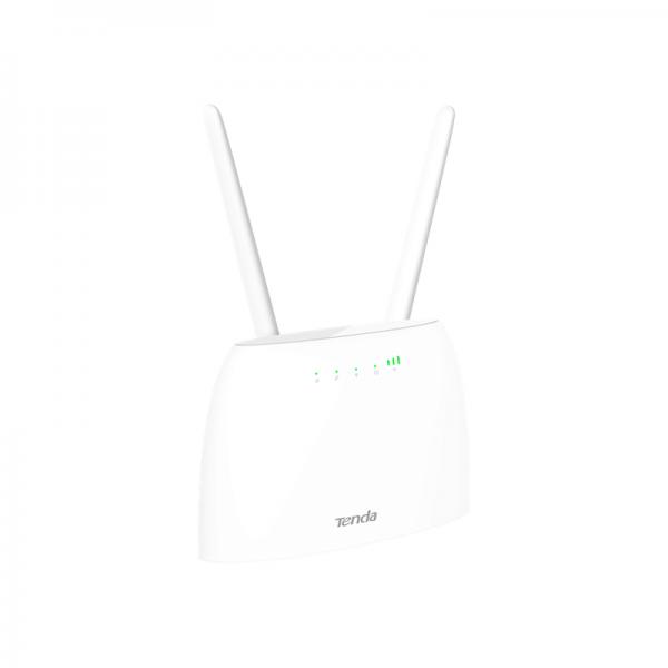 Tenda 4g06 router 300mbps wireless n300 4g lte volte cat.4 supp fdd lte-tdd-lte-wcdma-gsm 1p ge wan-lan1p ge lan 2ff sim 1p rj1