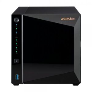 Asustor as3304t nas chassis tower realtek rtd1296 1.4ghz ram 2gb-4 bay hdd/ssd 2.5/3.5 black