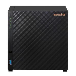 Asustor as1104t nas chassis tower realtek rtd1296 1.4ghz ram 1gb-4 bay hdd/ssd 2.5/3.5 colore nero