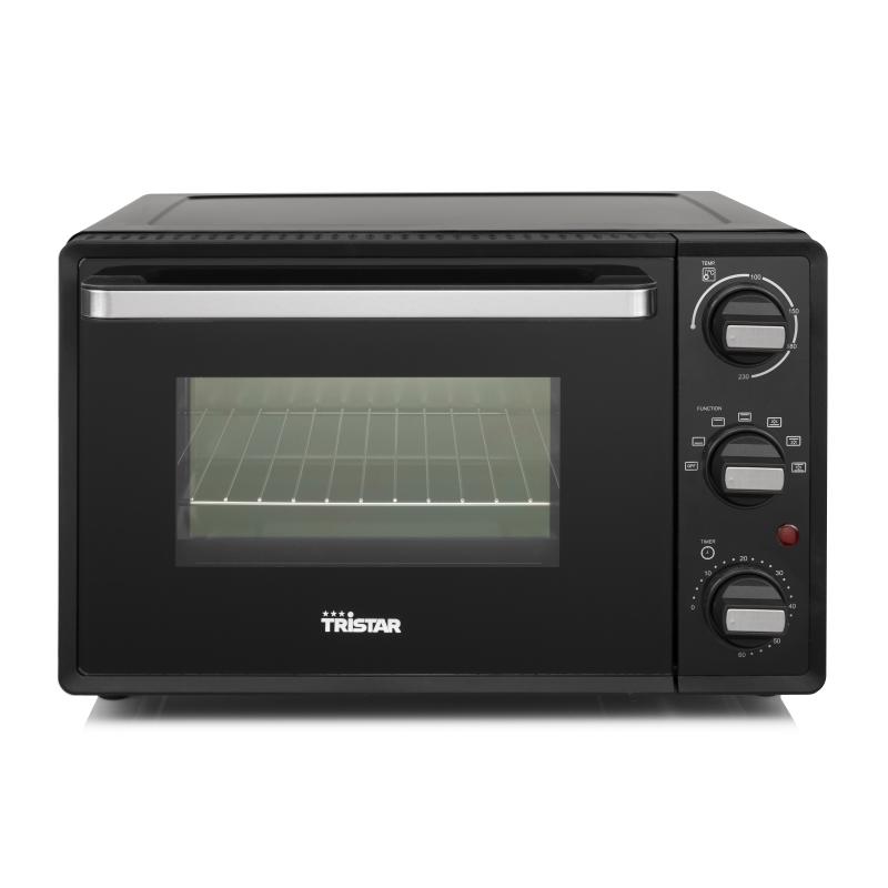 Tristar ov-3622 forno elettrico ventilato 19lt 800w 6 impostazioni di riscaldamento con timer nero