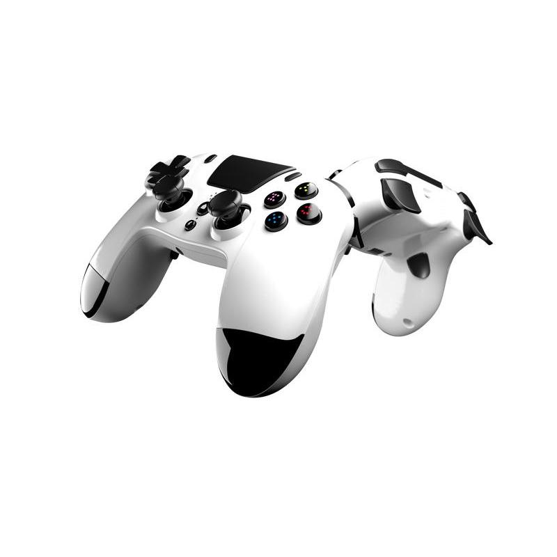 Gioteck vx4 wireless gamepad per playstation 4 e pc bianco