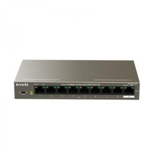 Tenda tef1109p-8-102w switch 9 porte lan desktop 10/100m 8p poe (poe 92 w)