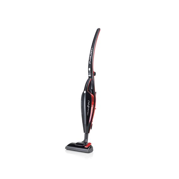 Ariete evo 2 in 1 scopa elettrica senza sacco aspirabriciole integrato filtro hepa 600w 0,8lt nero-rosso