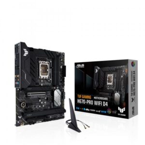 Asus tuf gaming h670-pro wifi d4 scheda madre atx, intel h670, lga1700, ddr4, pci 5.0, intel 2.5gb ethernet, wifi 6, realtek 7.1 surround, 4xm.2, 4xsata 6gb-s, usb 3.2 gen 2x2, armoury crate, nero