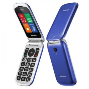 Brondi stone con apertura a conchiglia e flip attivo dual sim 2.4`` blu