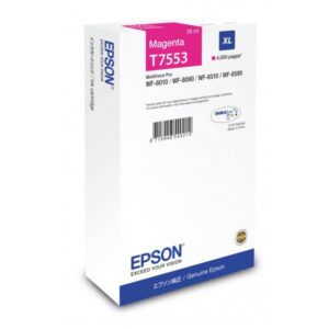 Epson t7553 cartuccia magenta in blister per work force pro wf-8010/8090/8510/8590 (c13t755340)