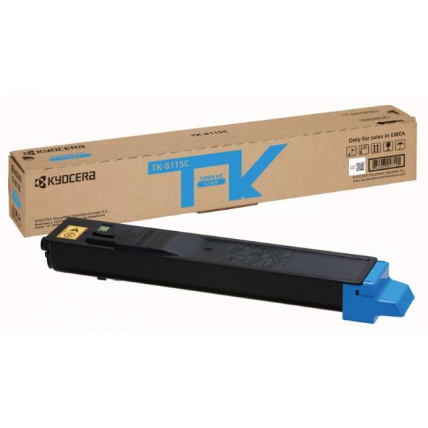 Kyocera tk-8115c toner per stampanti laser 6000 pagine ciano
