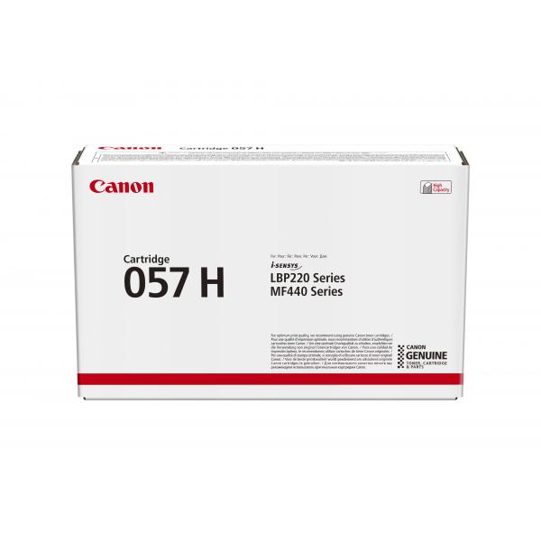 Canon 057 h toner nero per i-sensys lbp223dw/ lbp226dw/ lbp228x/ mf443dw/ mf445dw/ mf446x/ mf449x 10.000 pagine