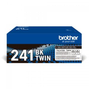 2 toner brother tn-241bk 2 x 2500pp x mfc-9330cdw hl-3150cdw hl-3140cw hl-3170cdw mfc-9340cdw dcp-9020cdw mfc-9140cdn