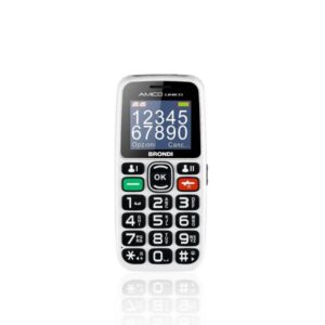 Brondi telefono cellulare amico unico bianco