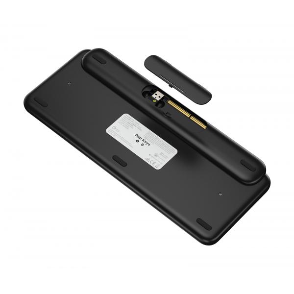 Logitech pop keys tastiera meccanica wireless con tasti emoji personalizzabili blast-yellow