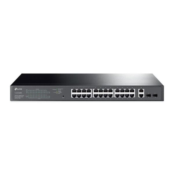 Tp-link tl-sg1428pe switch di rete gestito l2 gigabit ethernet 10-100-1000 supporto power over ethernet 1u nero