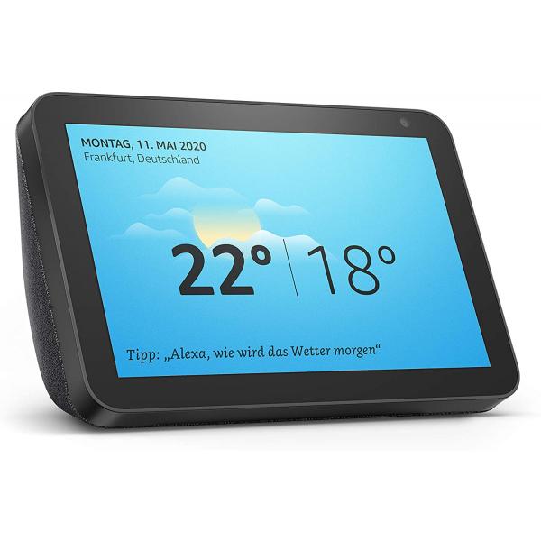 Kindle echo show 8 tessuto antracite
