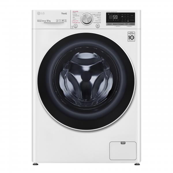Lg f4wv512s0e lavatrice carica frontale ai dd direct drive classe energetica b capacita` di carico 12 kg centrifuga 1400 giri motore inverter turbowash vapore