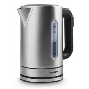 Medion md 17385 bollitore elettrico 2.200 w 1.7 lt colore acciaio