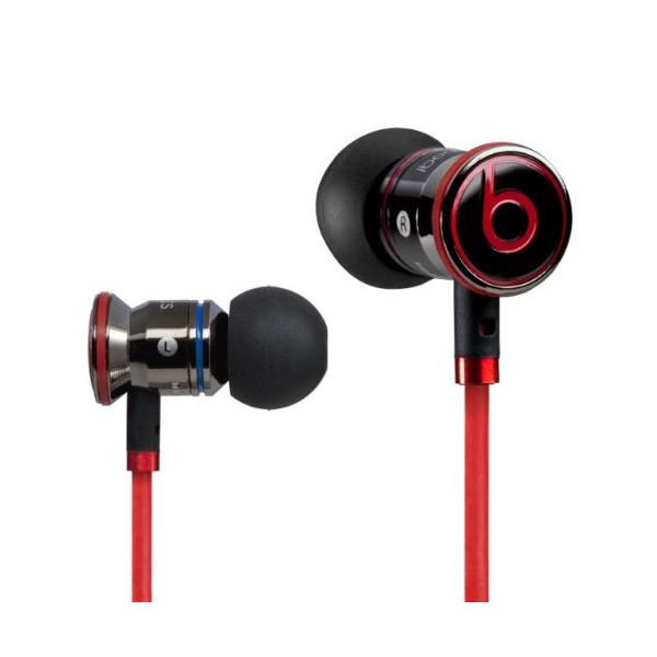 Auricolari beats con microfono jack 3.5mm nero e rosso