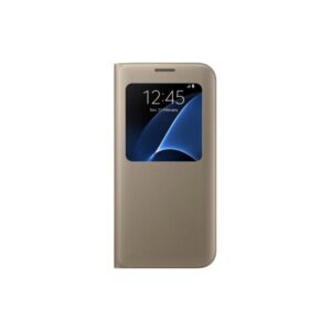 Custodia samsung ef-cg935pfegww galaxy s7 edge s view cover originale colore oro