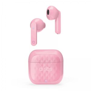 Sbs auricolari con microfono bluetooth air free rosa