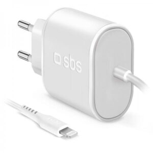 Sbs caricabatterie usb wall charger bianco