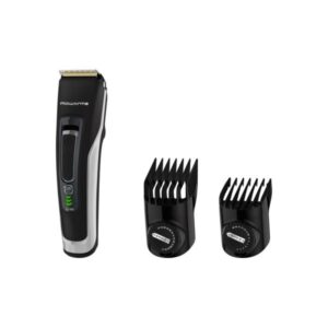 Rowenta tn5201f4 advancer tagliacapelli elettrico ricaricabile lame autoaffilanti in acciaio inox progettate per durare 15 anni 29 lunghezze di taglio 120 minuti di autonomia design compatto nero/grigio
