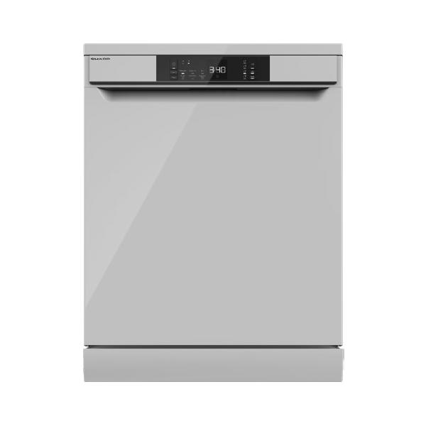 Sharp qw-na1bf47es lavastoviglie libera installazione 13 coperti classe energetica e 3 programmi mezzo carico 60 cm argento