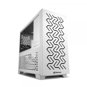 Sharkoon ms-z1000 case micro-atx 2xusb 3.0 vetro temperato 1x80mm fan rear 2x120mm fan superior bianco